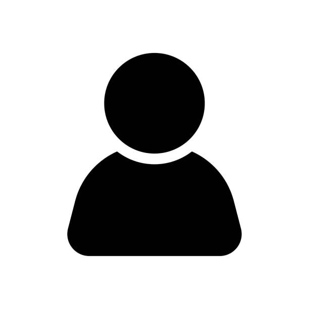 Man icon. Black icon. Person symbol